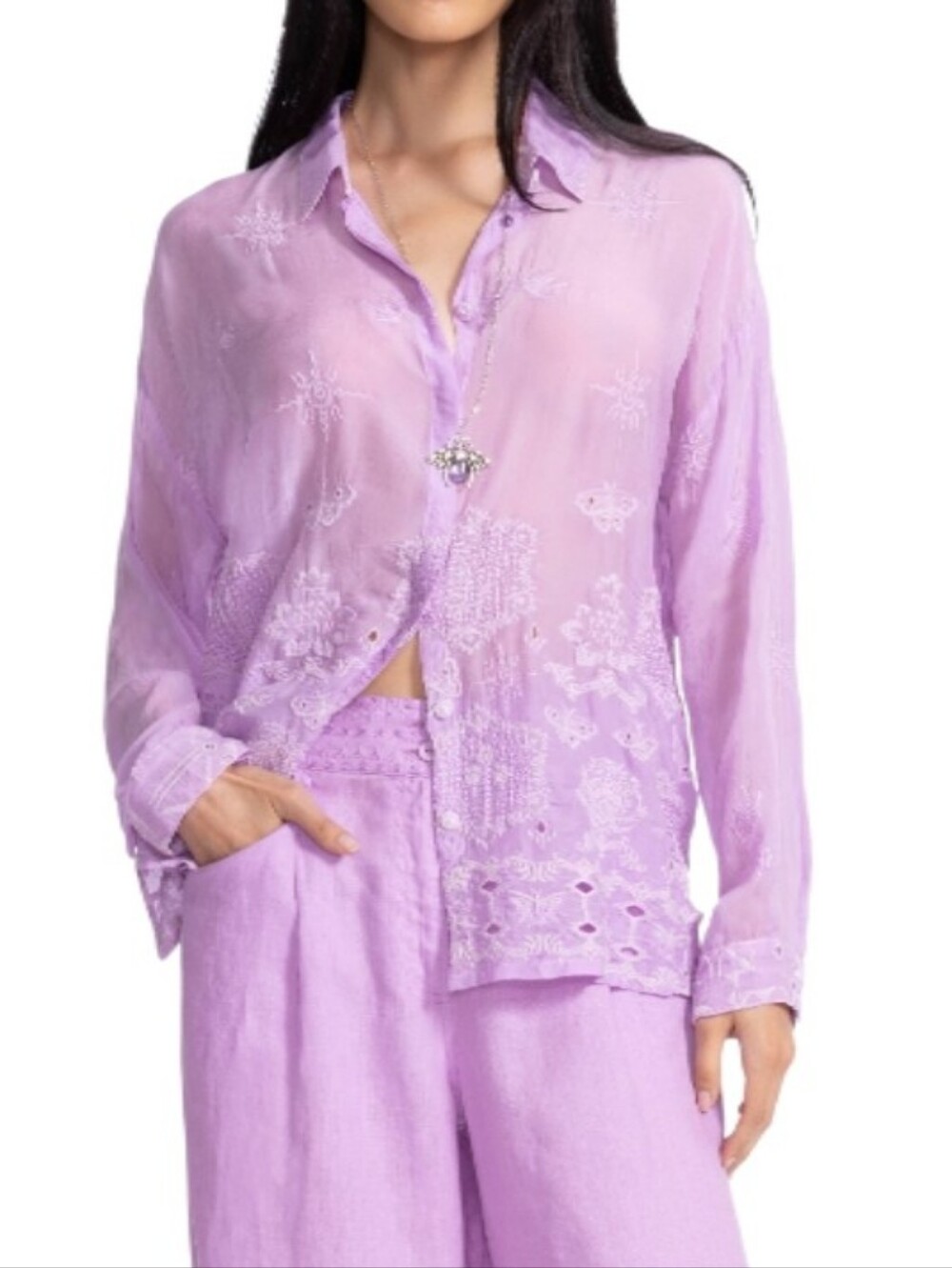 Johnny Was Slim Audrey Button-Down-NWT